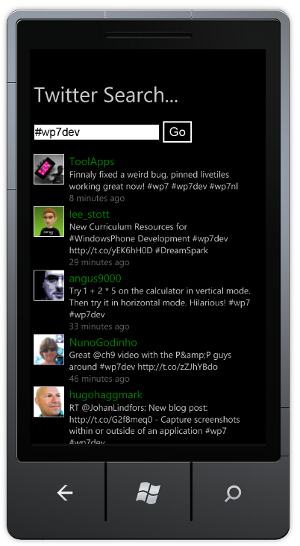 PhoneGapTwitterSearch