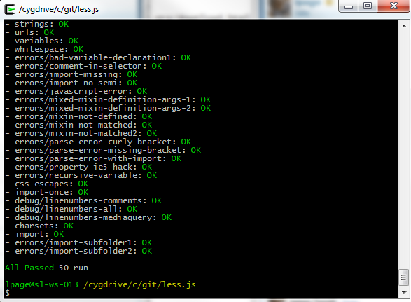 node tests