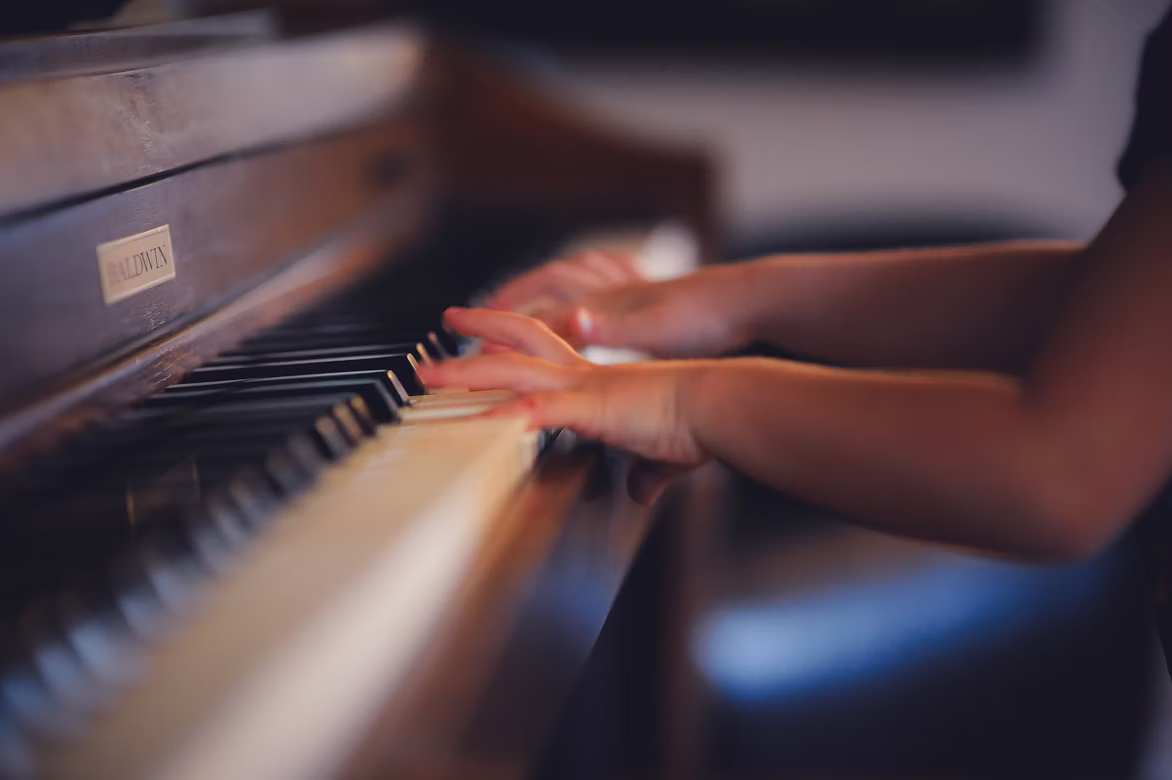 playing piano