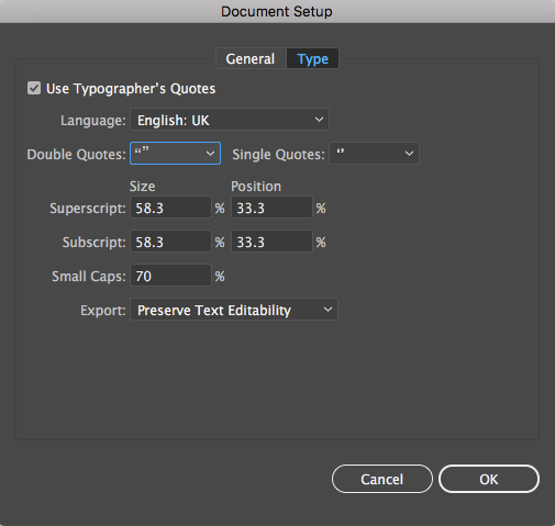 Illustrator document settings Illustrator document settings