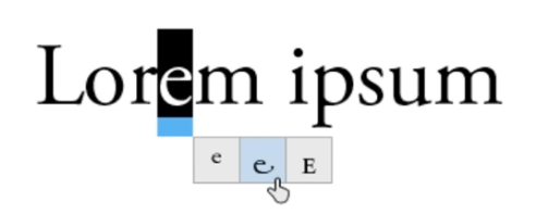 Illustrator In-context alternate glyphs Illustrator In-context alternate glyphs