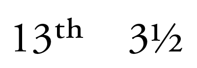 Ordinals and fractions in Illustrator Ordinals and fractions in Illustrator